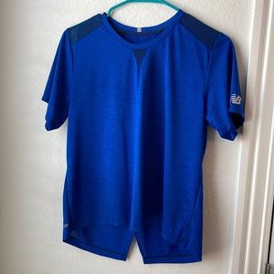 Blue running shirt